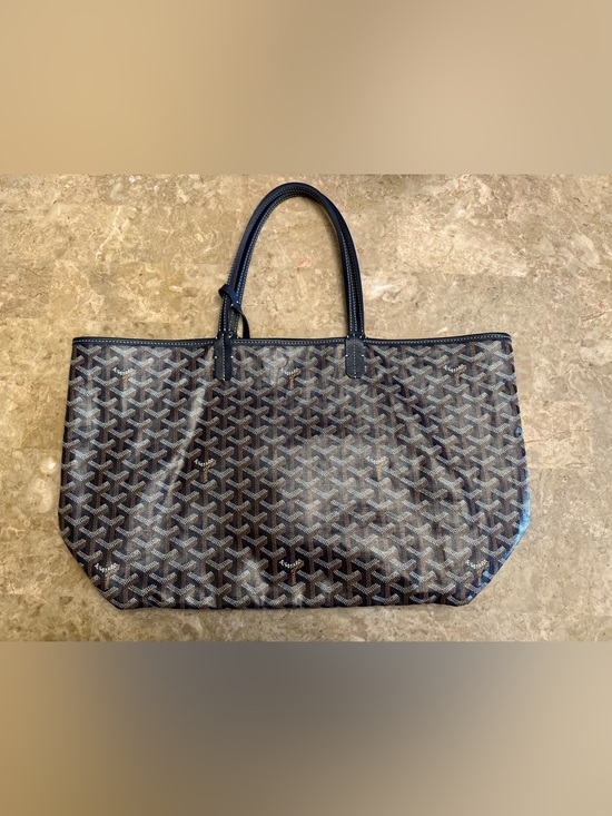 Goyard Handbags - Goyard Navy and Black St. Louis Tote